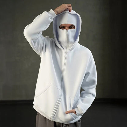 Lucian | Men’s Balaclava Zip-Up Hoodie