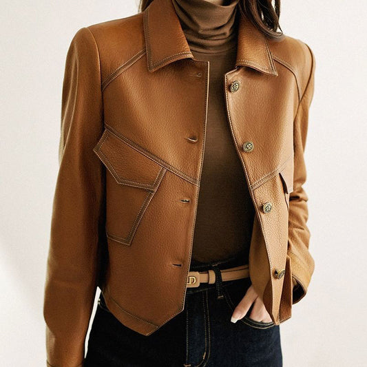 Bexley | Women’s Cropped Leather Jacket