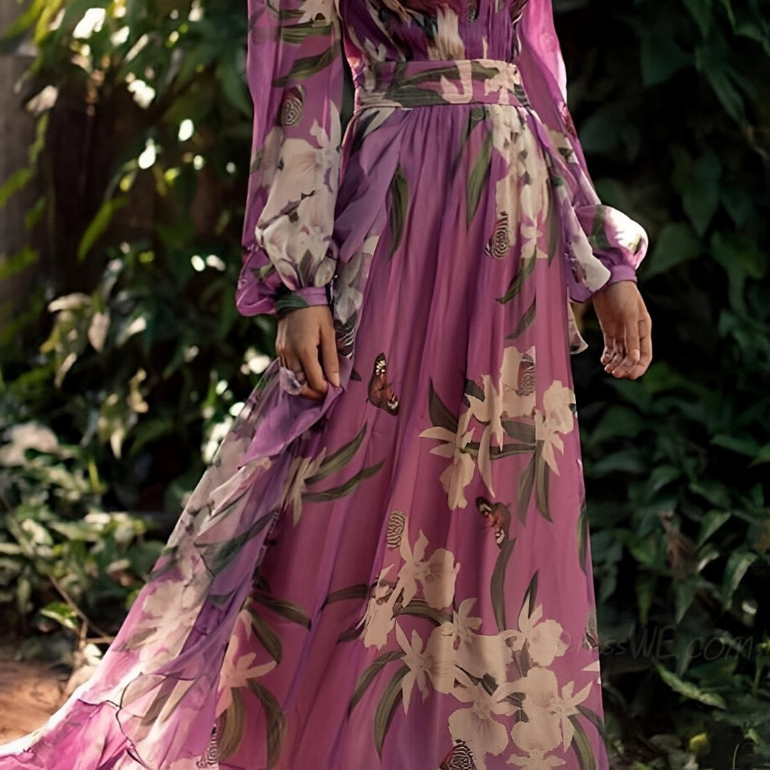Aralyn | Women’s Floral V-Neck Maxi Dress