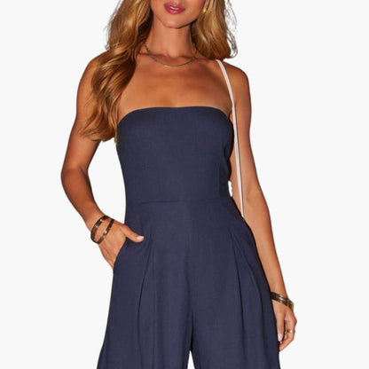Blaire | Women’s Strapless Wide-Leg Jumpsuit