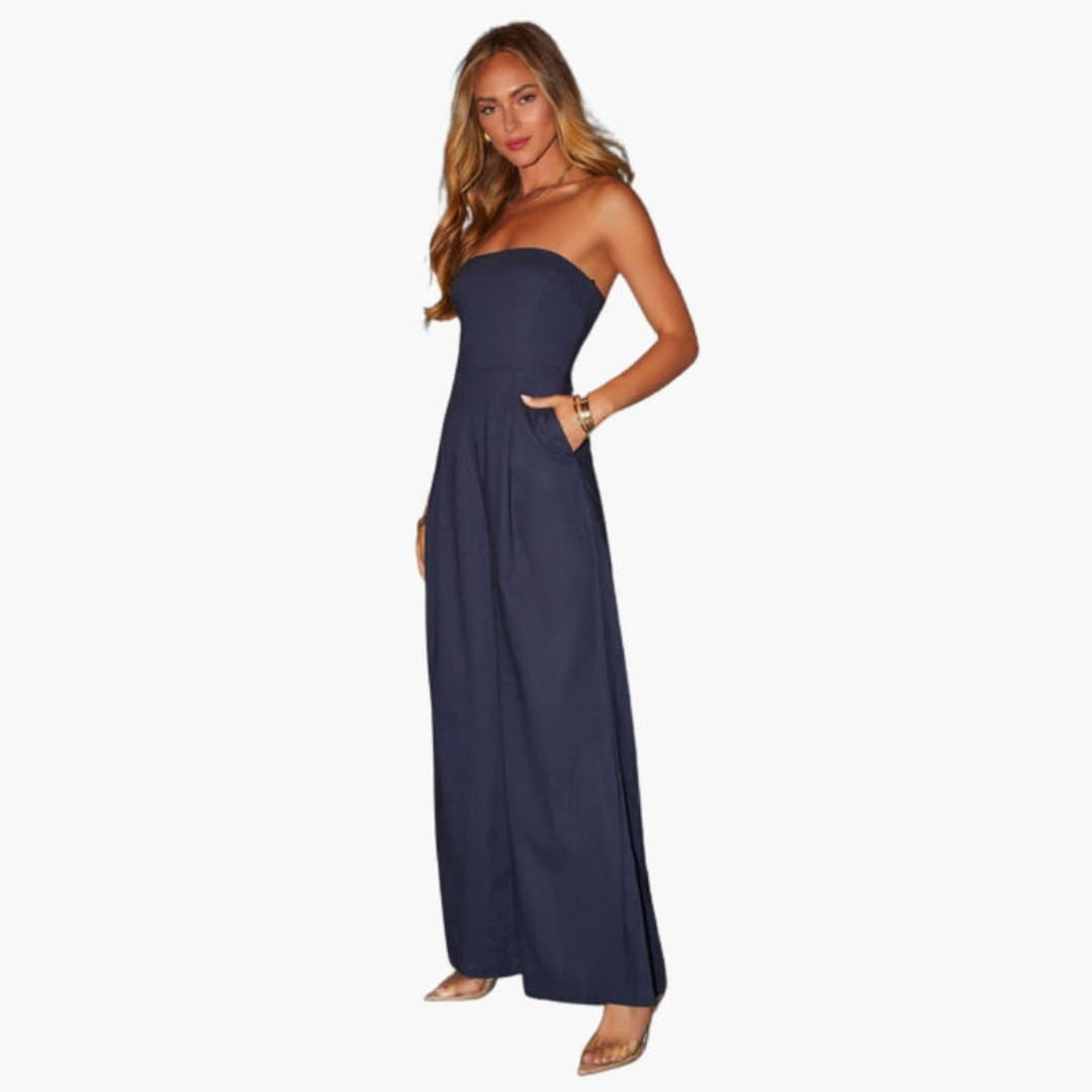 Blaire | Women’s Strapless Wide-Leg Jumpsuit