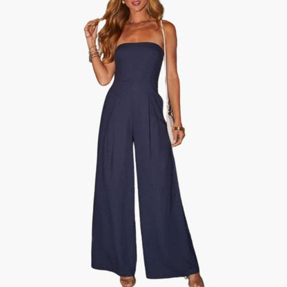 Blaire | Women’s Strapless Wide-Leg Jumpsuit