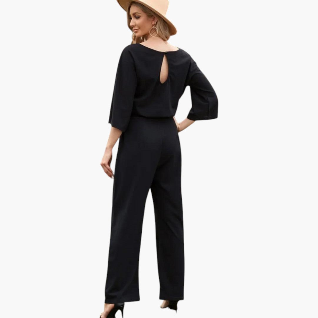 Cassandra | Women’s Waist-Tie Wide-Leg Jumpsuit