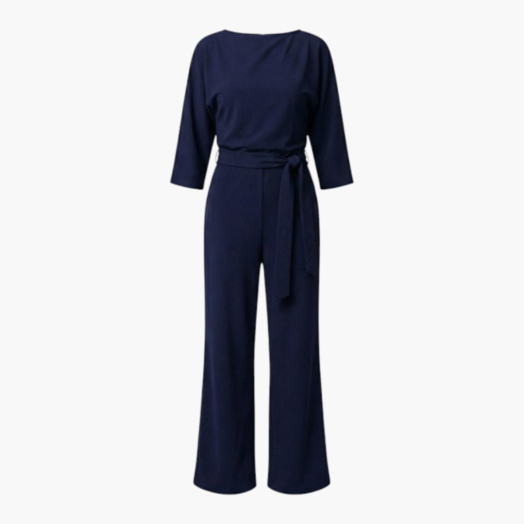 Cassandra | Women’s Waist-Tie Wide-Leg Jumpsuit