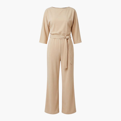 Cassandra | Women’s Waist-Tie Wide-Leg Jumpsuit