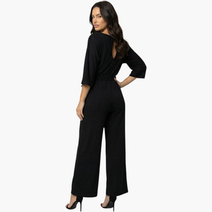 Cassandra | Women’s Waist-Tie Wide-Leg Jumpsuit
