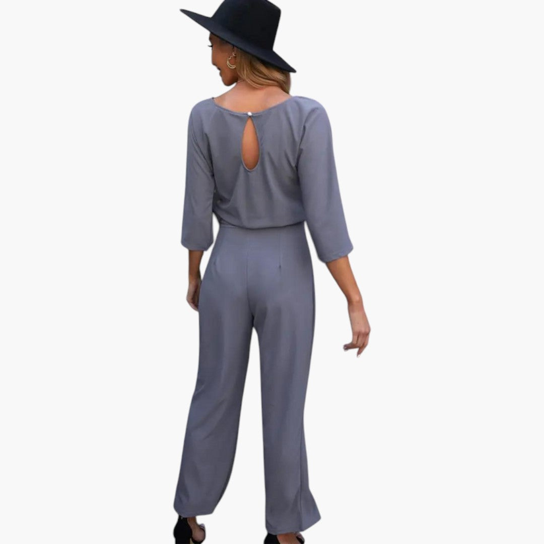 Cassandra | Women’s Waist-Tie Wide-Leg Jumpsuit