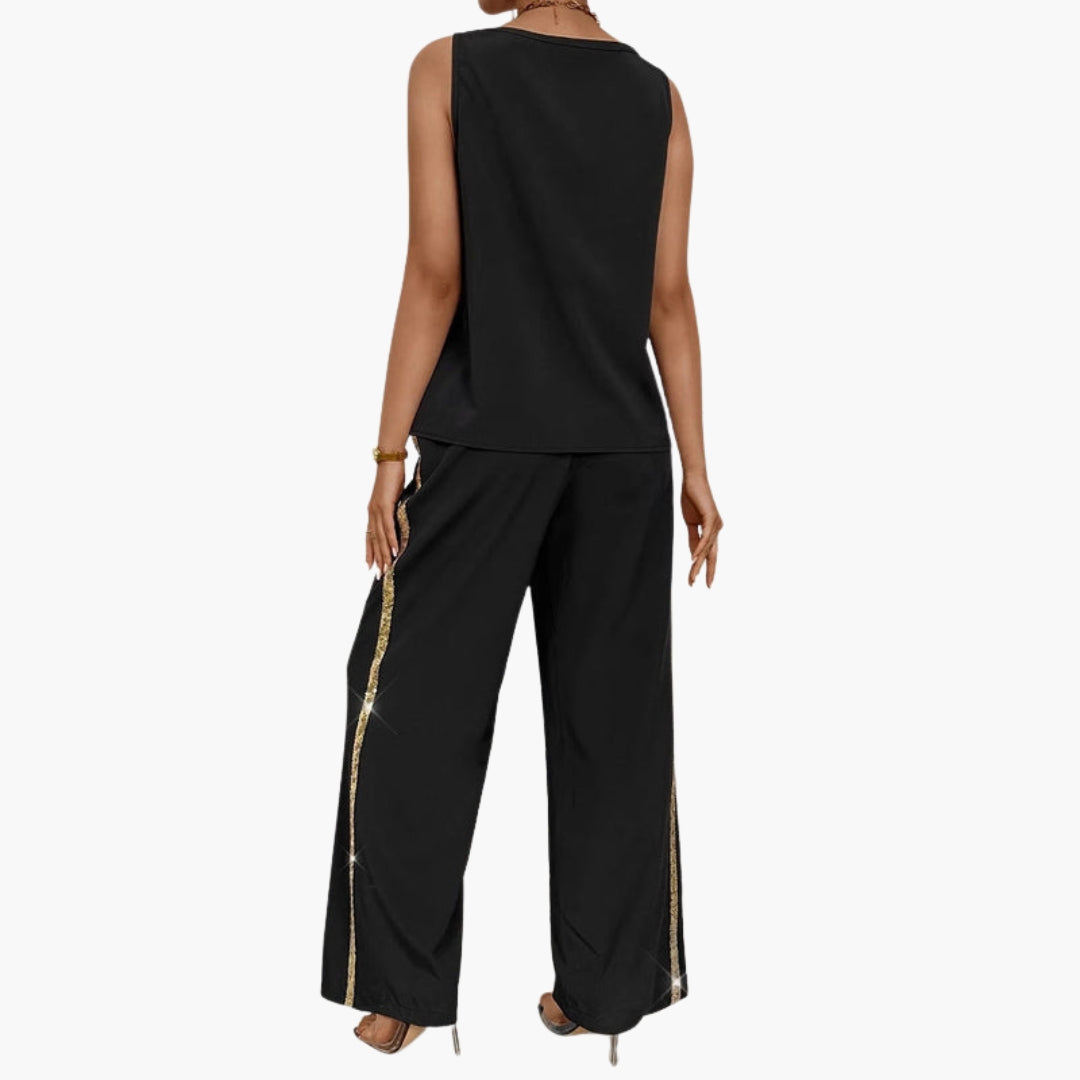 Rowan | Women’s Sleeveless V-Neck Wide-Leg Jumpsuit