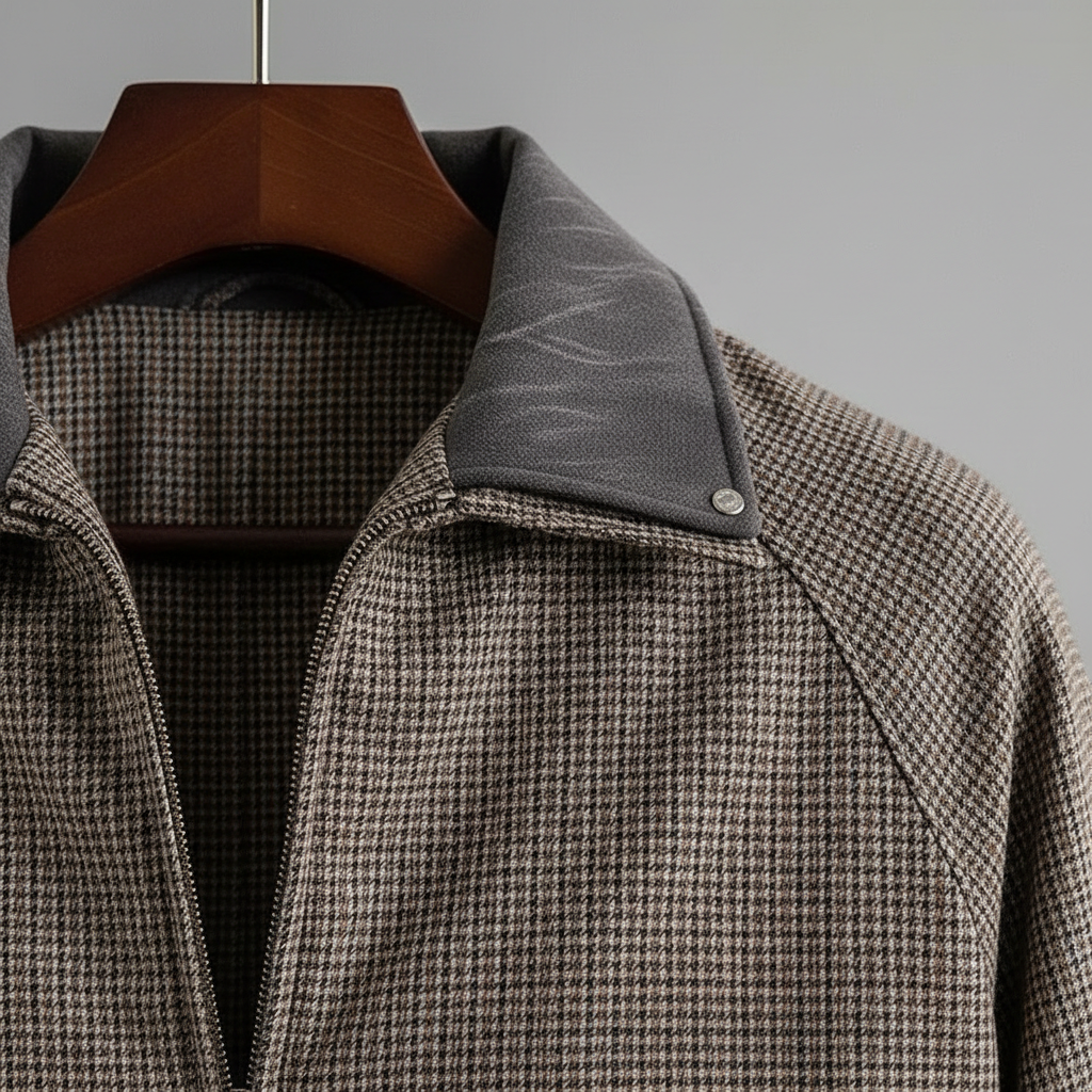 Bramford | Men’s Checkered Zip-Up Jacket