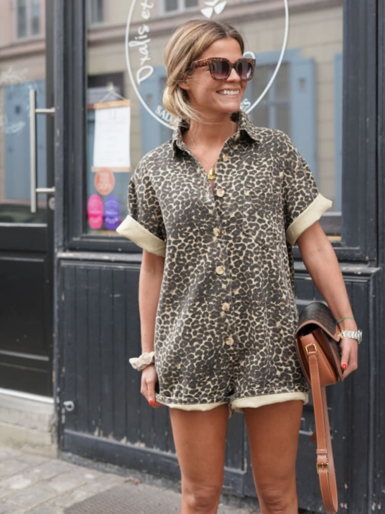 Sierra | Women’s Leopard Print Casual Blouse