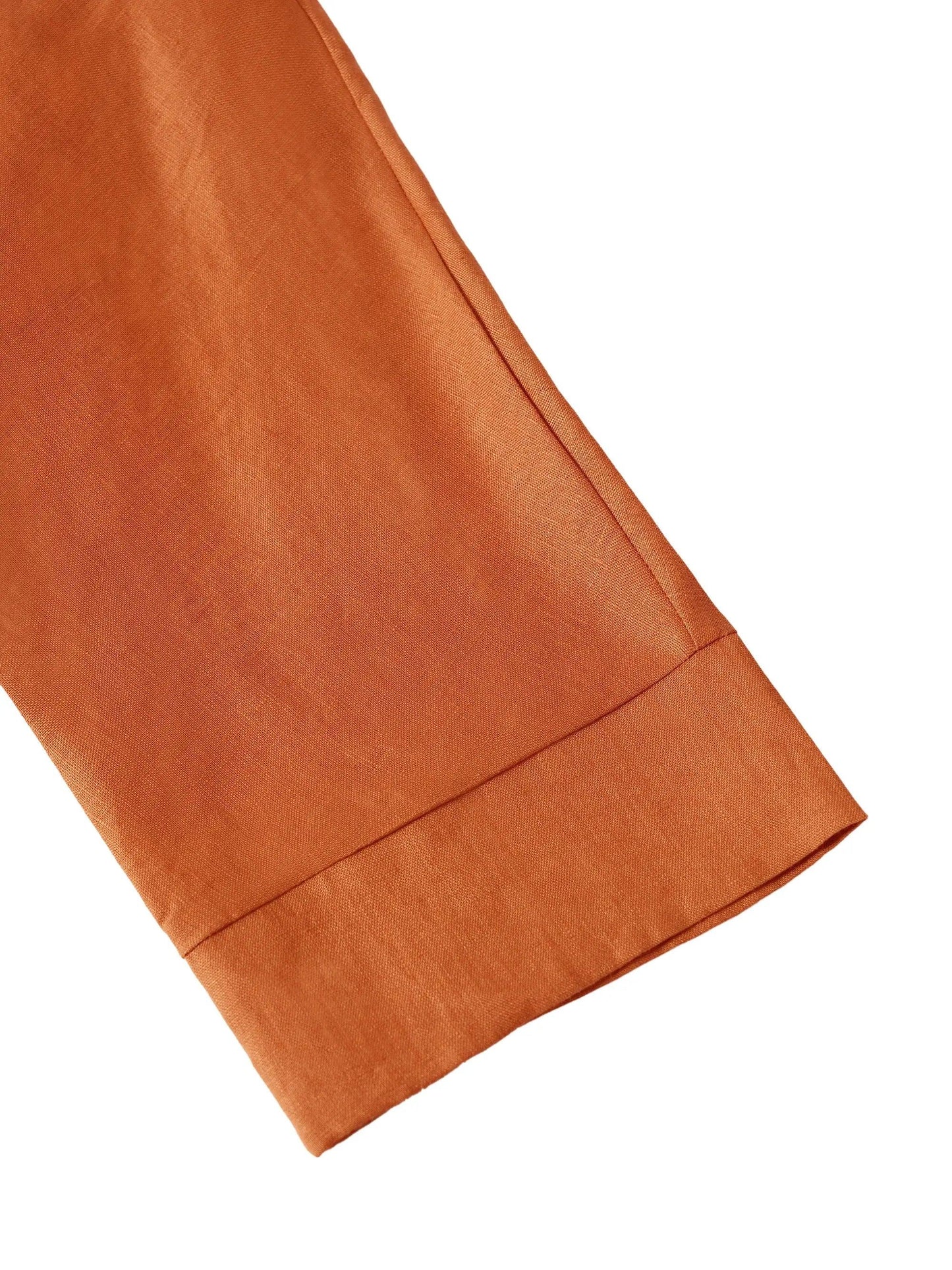 Trisha | Women’s Linen Dropped Collar Long Sleeve Shirt