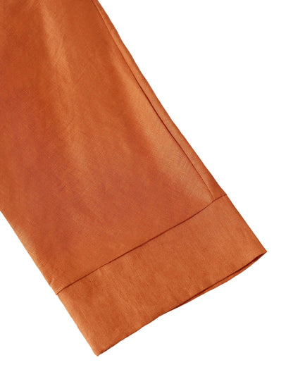 Trisha | Women’s Linen Dropped Collar Long Sleeve Shirt