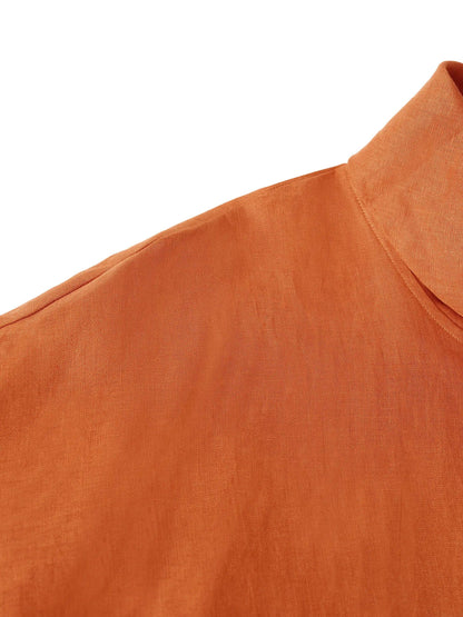 Trisha | Women’s Linen Dropped Collar Long Sleeve Shirt