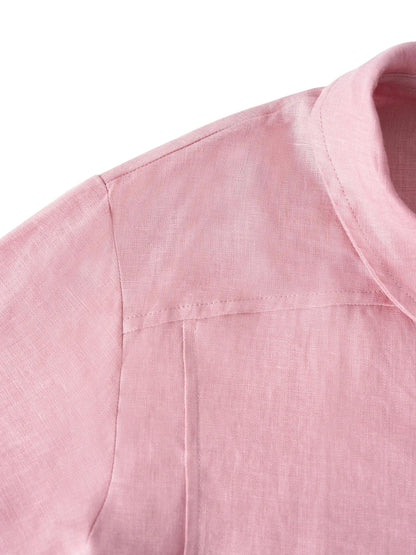 Roxanne | Women’s Linen Shawl V-Neck Half Sleeve Top