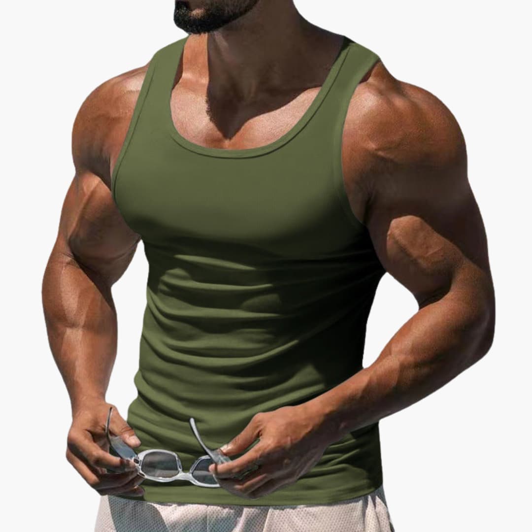 Colton | Men’s Round Neck Sleeveless Sports Tank Top