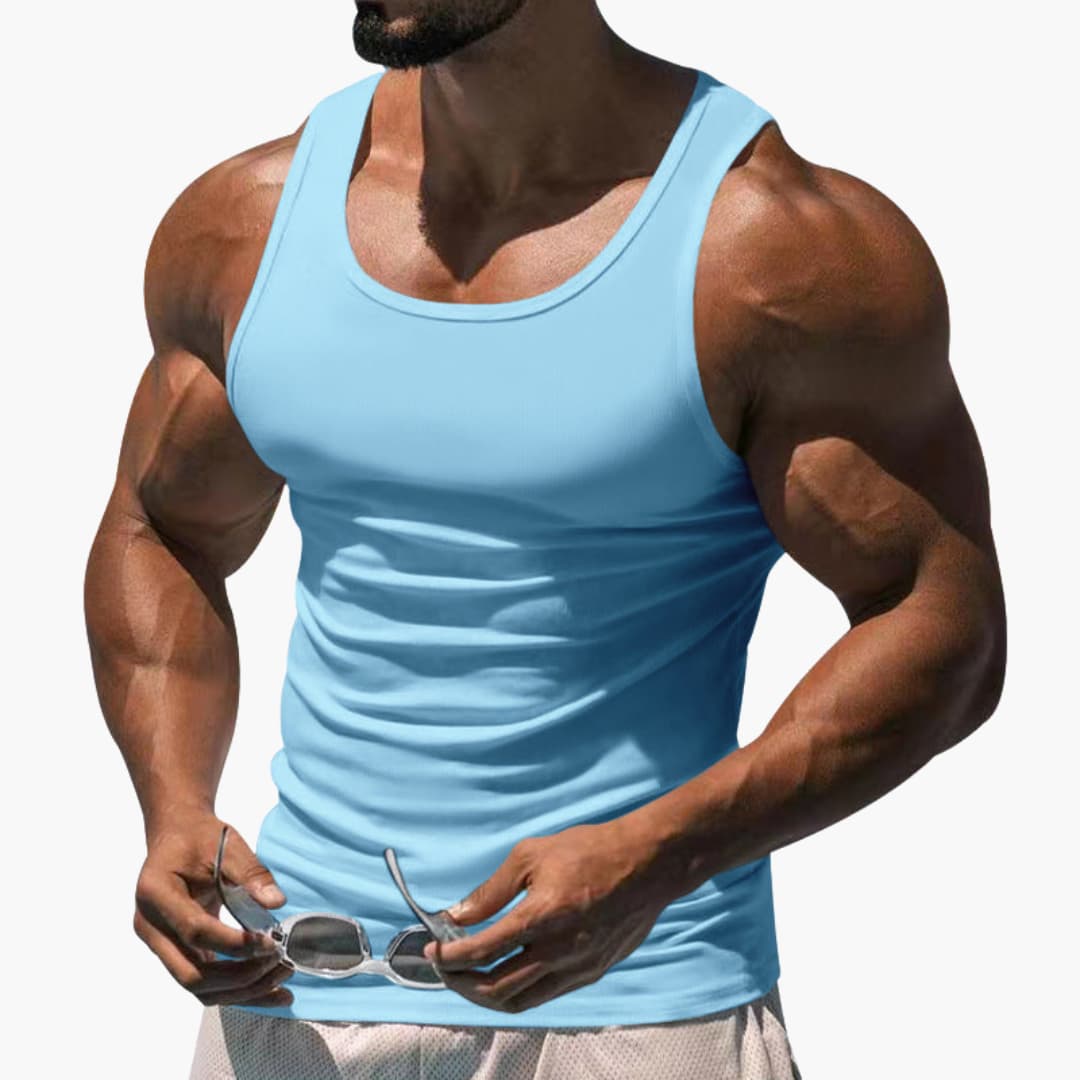 Colton | Men’s Round Neck Sleeveless Sports Tank Top