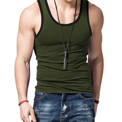 Jaxon | Men’s Contrast Trim Tank Top