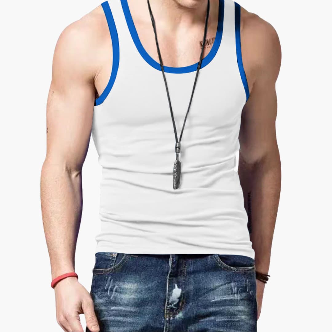 Jaxon | Men’s Contrast Trim Tank Top