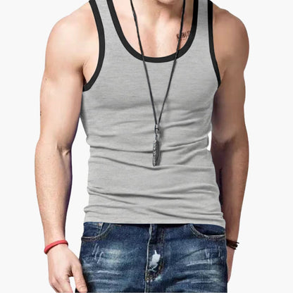 Jaxon | Men’s Contrast Trim Tank Top