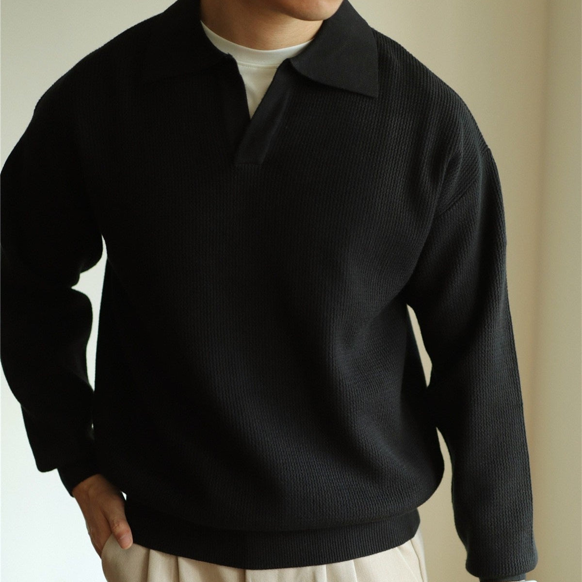Cyrus | Men’s Long-Sleeve Polo Sweater