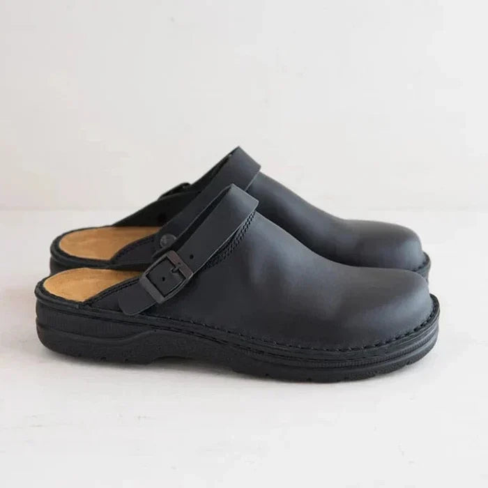 Grayson | Men’s Stylish Leather Slipper Clogs