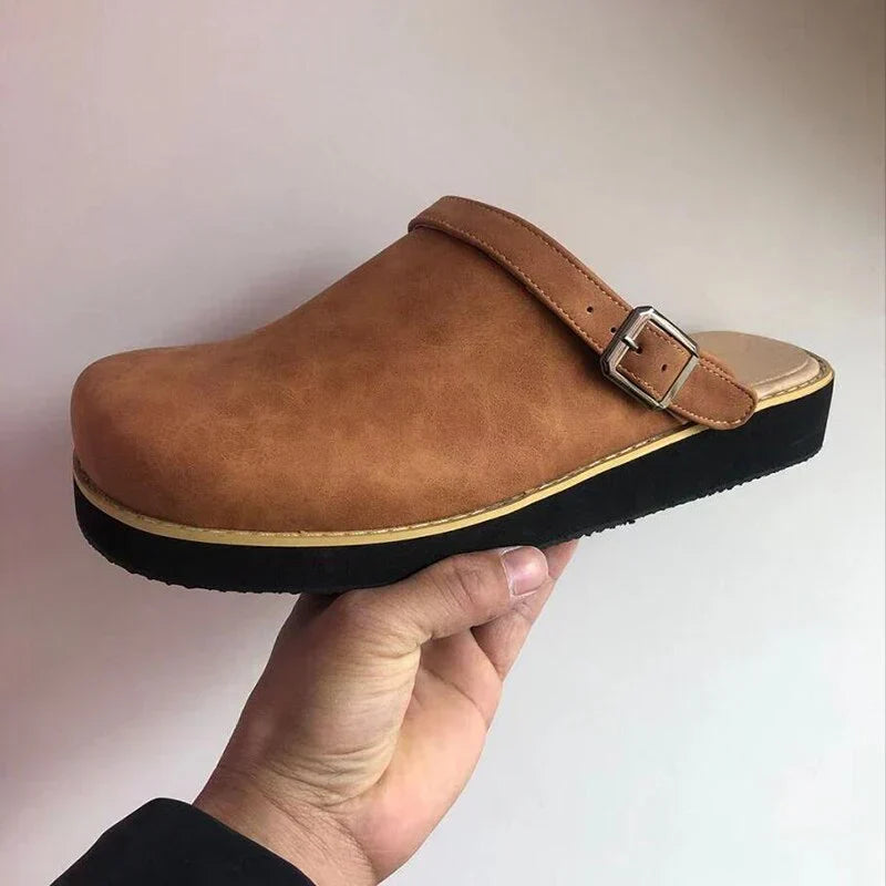 Grayson | Men’s Stylish Leather Slipper Clogs