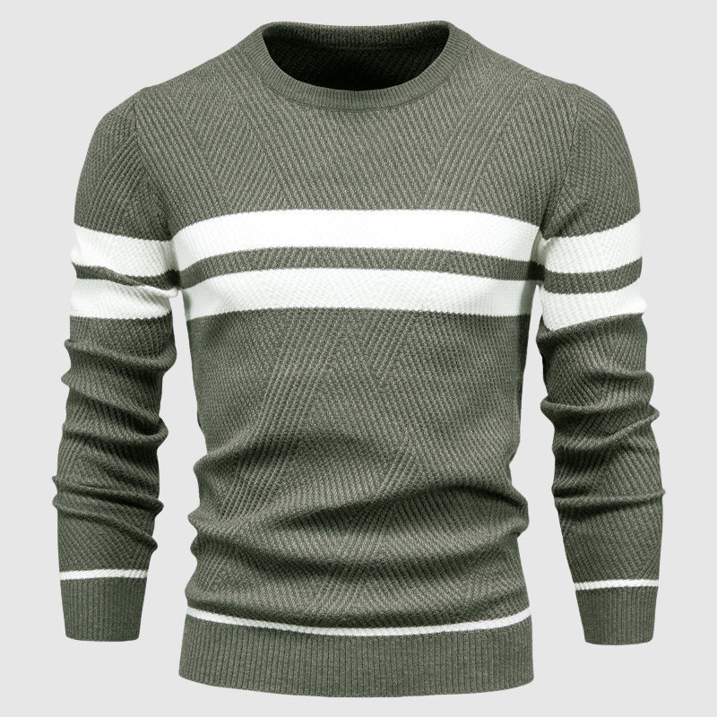 Benedict | Men’s Striped Crew Neck Sweater