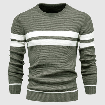 Benedict | Men’s Striped Crew Neck Sweater