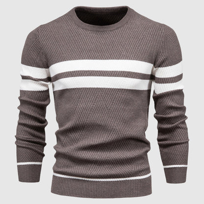Benedict | Men’s Striped Crew Neck Sweater