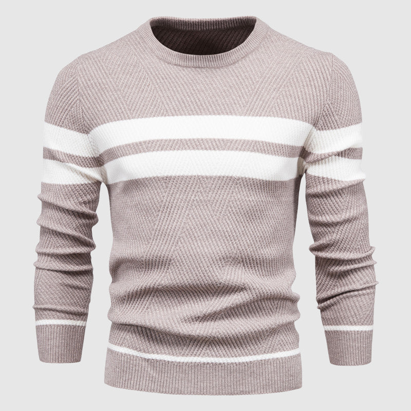 Benedict | Men’s Striped Crew Neck Sweater