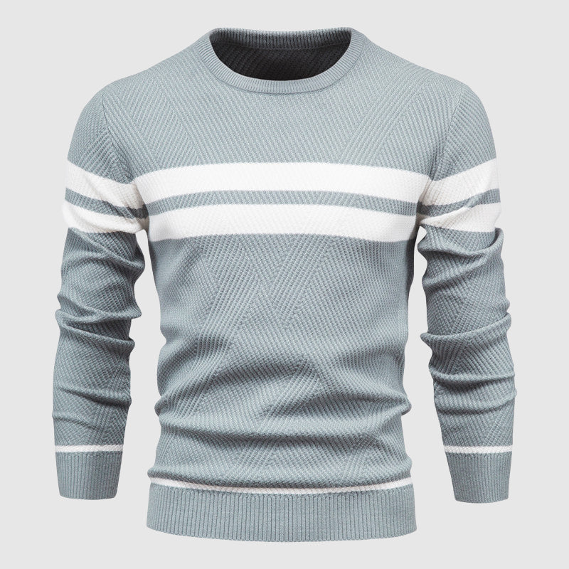 Benedict | Men’s Striped Crew Neck Sweater