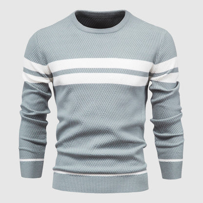 Benedict | Men’s Striped Crew Neck Sweater