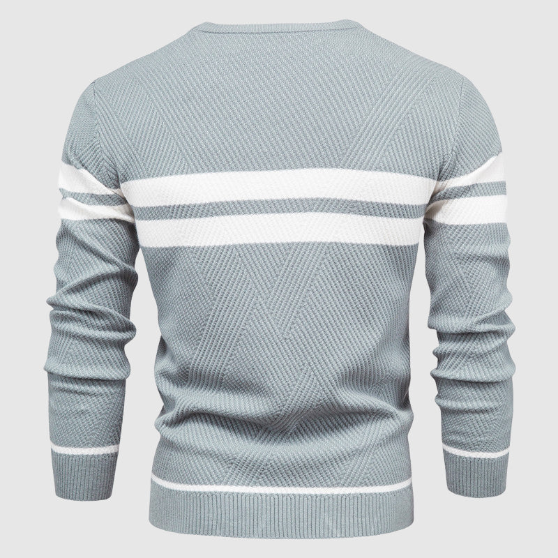 Benedict | Men’s Striped Crew Neck Sweater