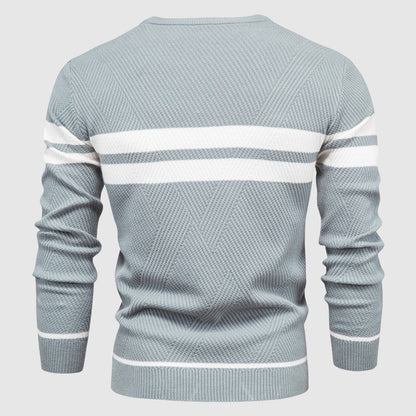 Benedict | Men’s Striped Crew Neck Sweater