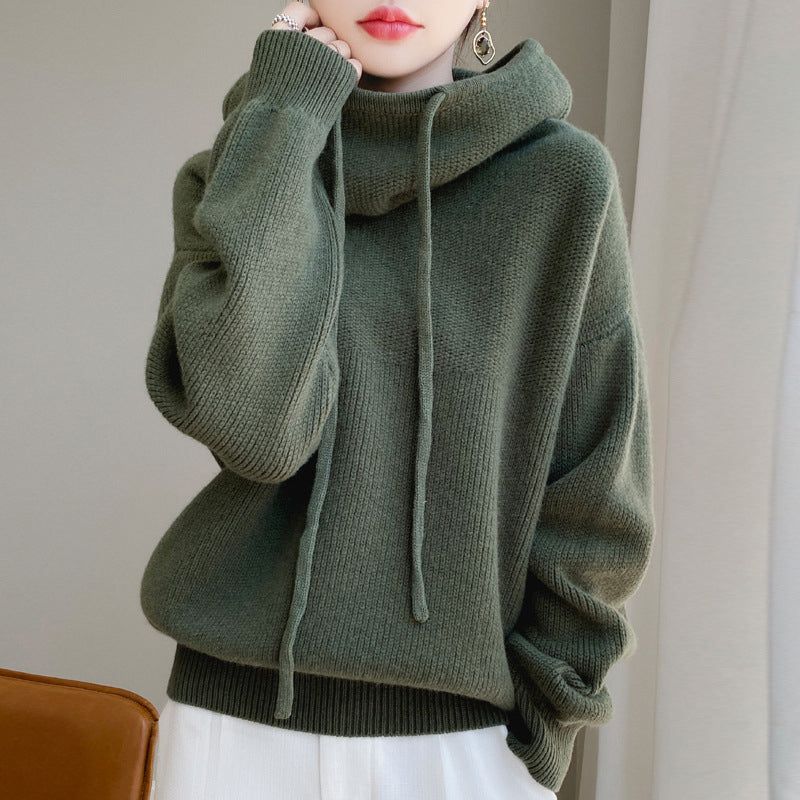 Mavis | Women’s Knit Hooded Sweater