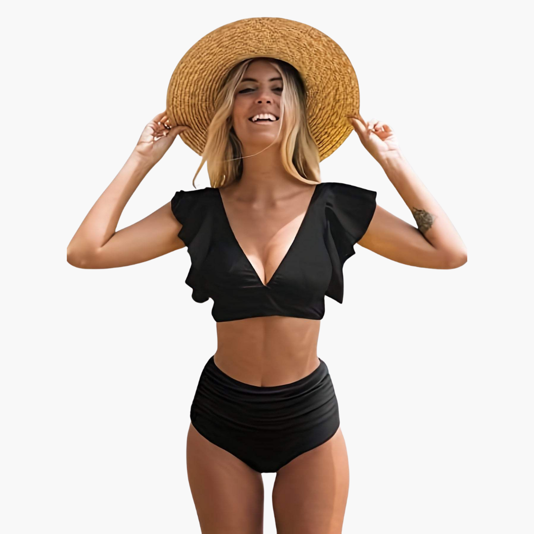 Brielle | Women’s Two-Piece Swimsuit Set with Ruffled Sleeves