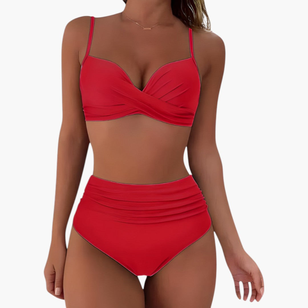 Maren | Women’s High-Waisted Two-Piece Swimsuit Set