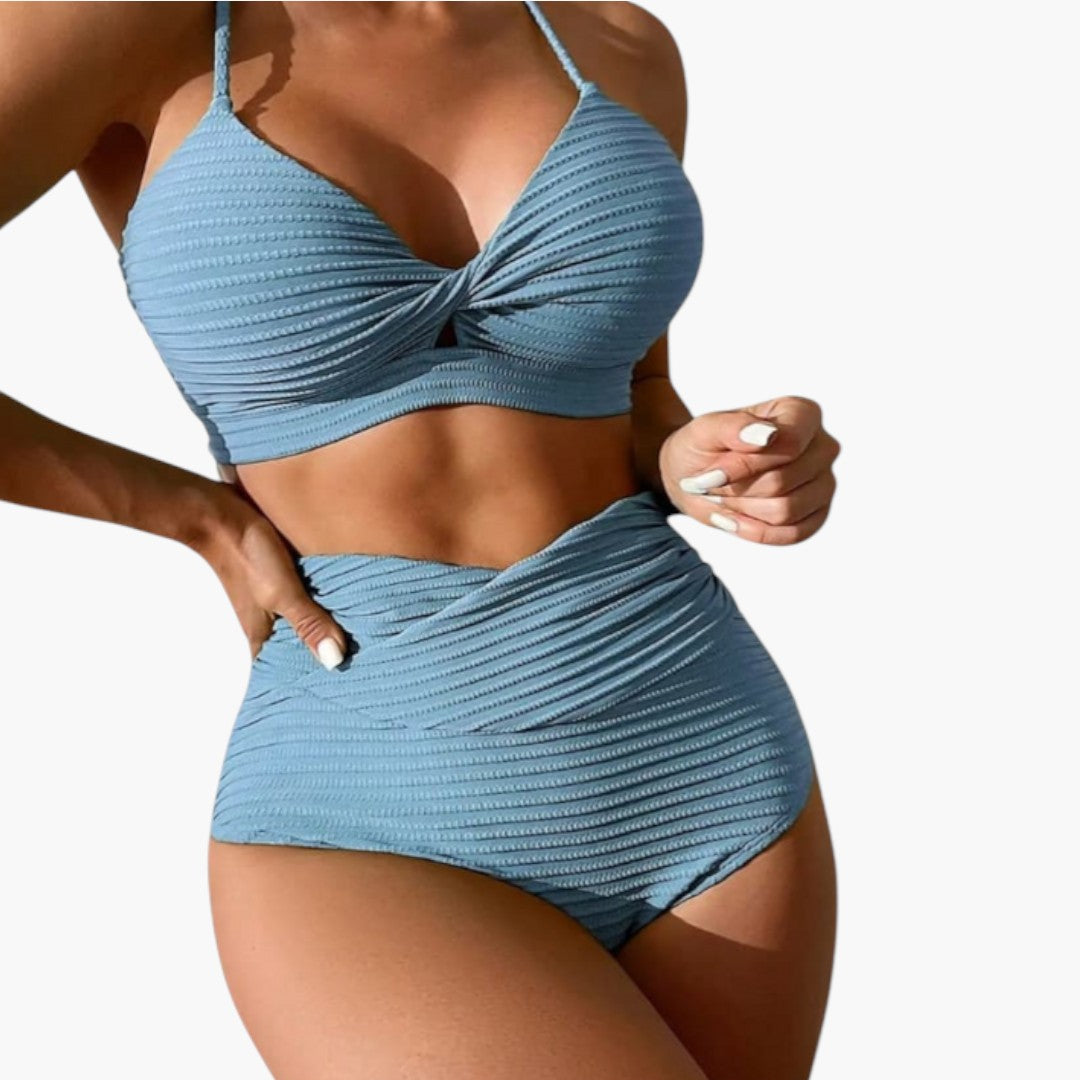 Aubrielle | Women’s Two-Piece Swimsuit Set with High-Waisted Bottoms