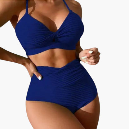 Aubrielle | Women’s Two-Piece Swimsuit Set with High-Waisted Bottoms