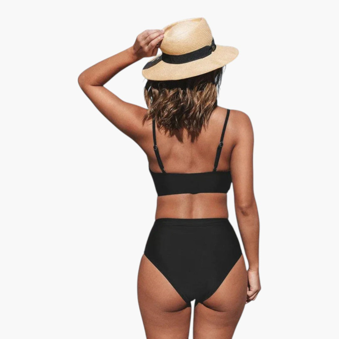 Calista | Women’s Two-Piece Swimsuit Set with V-Neck Top