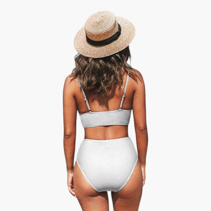 Calista | Women’s Two-Piece Swimsuit Set with V-Neck Top