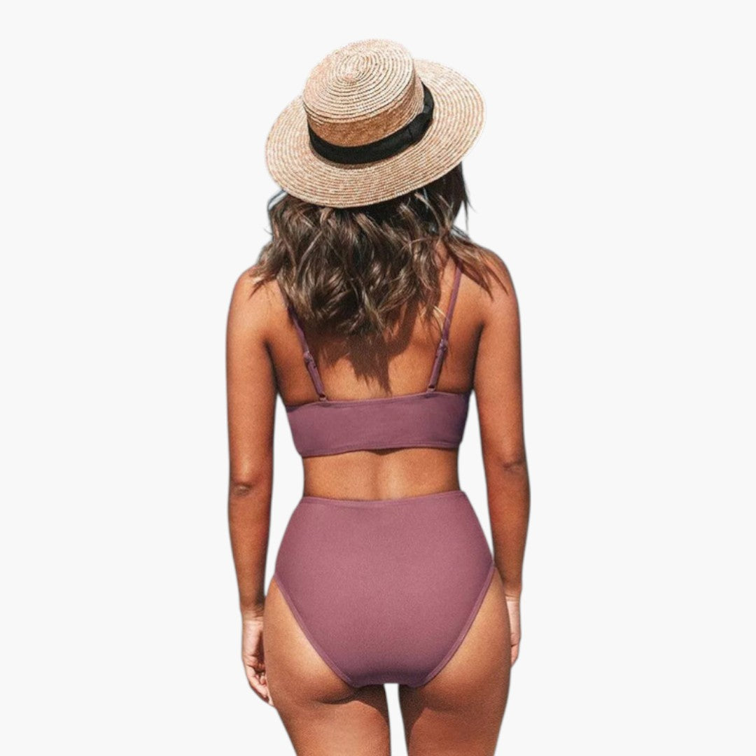 Calista | Women’s Two-Piece Swimsuit Set with V-Neck Top
