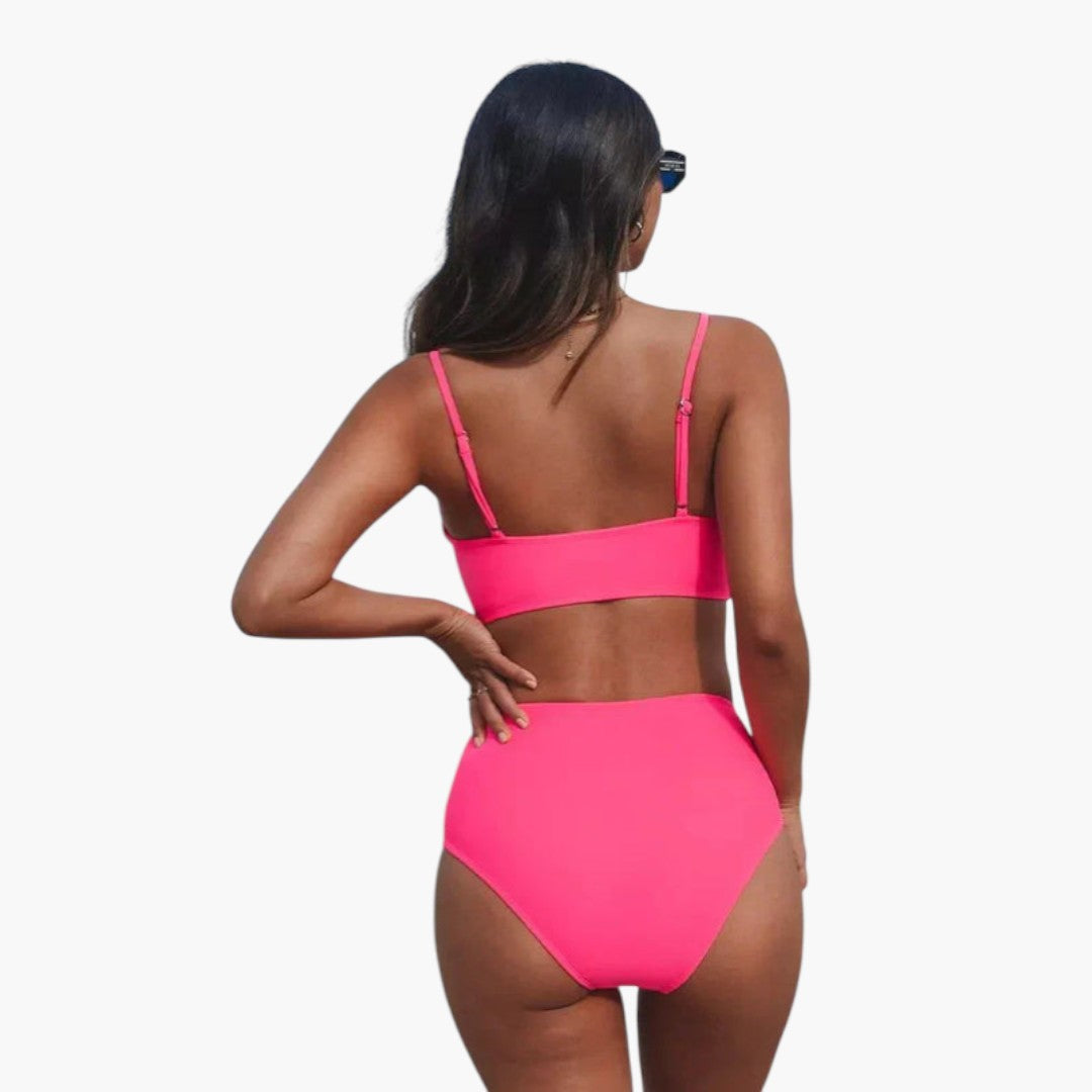 Calista | Women’s Two-Piece Swimsuit Set with V-Neck Top