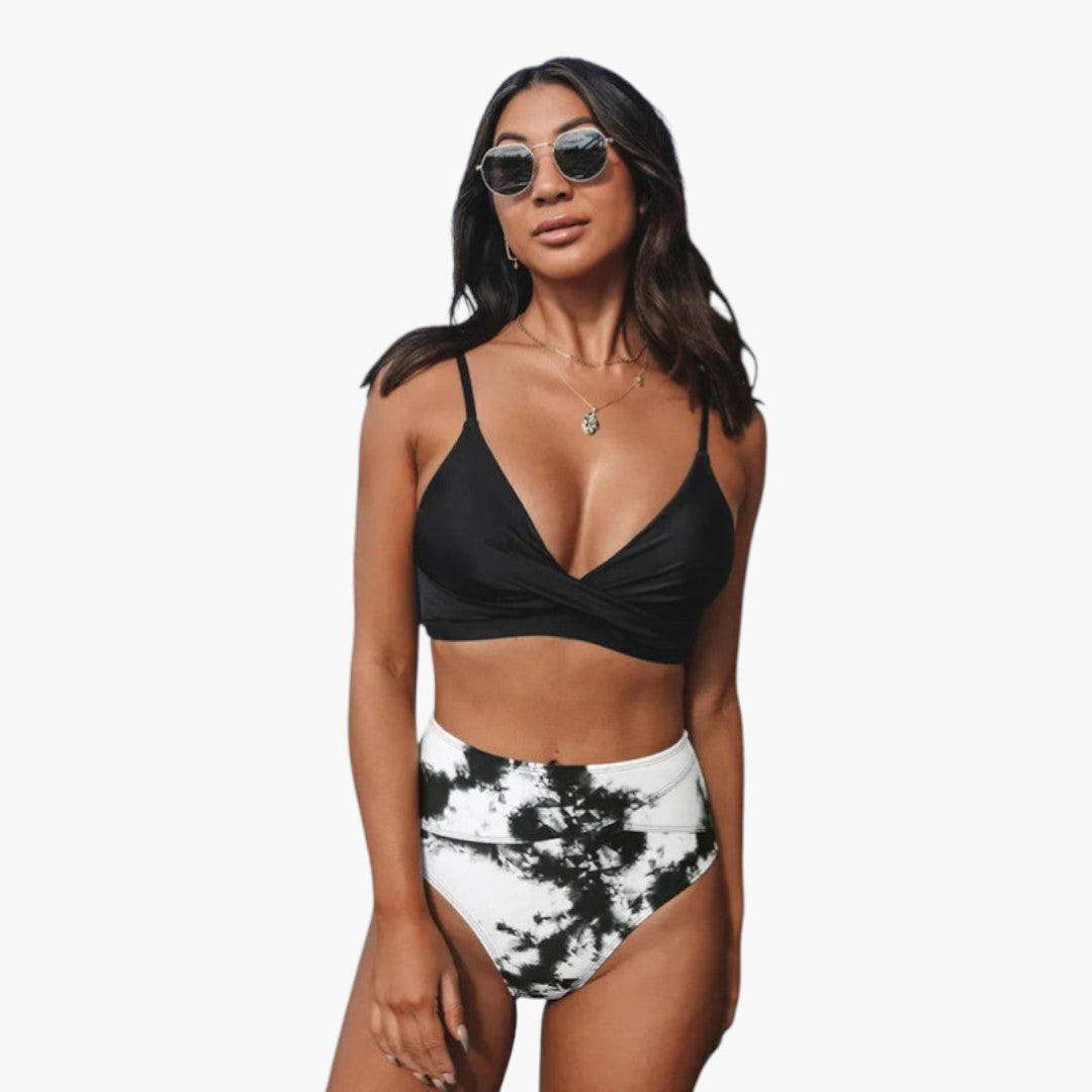 Calista | Women’s Two-Piece Swimsuit Set with V-Neck Top