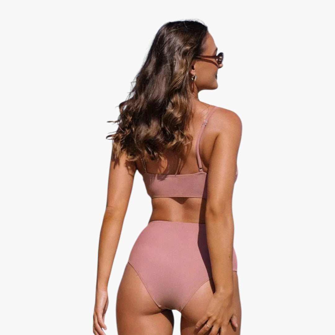 Calista | Women’s Two-Piece Swimsuit Set with V-Neck Top