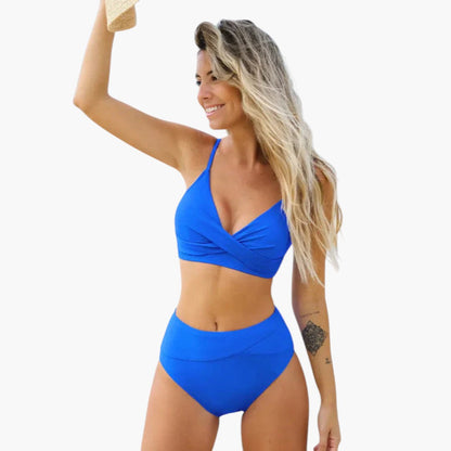 Calista | Women’s Two-Piece Swimsuit Set with V-Neck Top