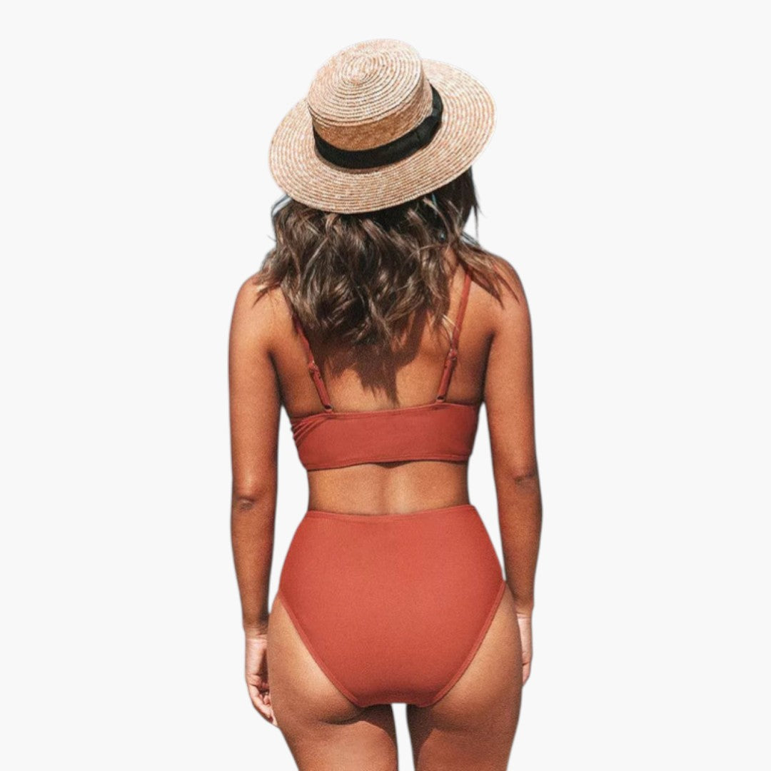 Calista | Women’s Two-Piece Swimsuit Set with V-Neck Top