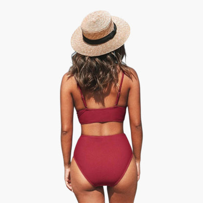 Calista | Women’s Two-Piece Swimsuit Set with V-Neck Top