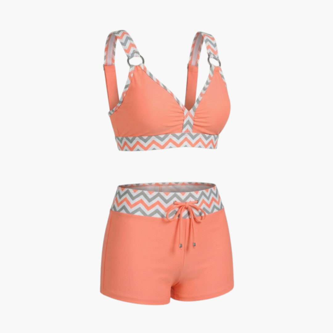 Cambria | Women’s Two-Piece Swimsuit Set with Elastic Waistband