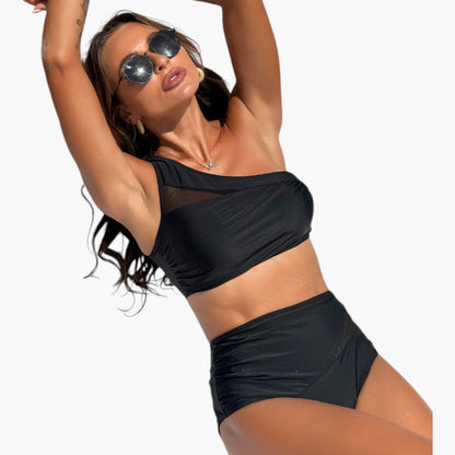 Brixton | Women’s Two-Piece Swimsuit Set with Asymmetrical Top